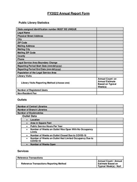 Fillable Online FY2022 Annual Report Form Fax Email Print PdfFiller