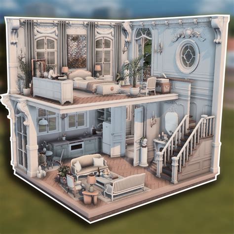 Parisian Chic Loft The Sims Rooms Lots Curseforge