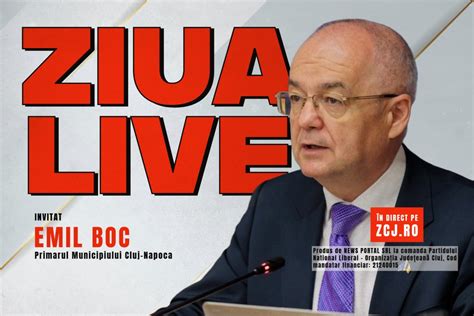 Ziua de Cluj ULTIMA ZI DE CAMPANIE LA CLUJ Emil Boc vine în studioul