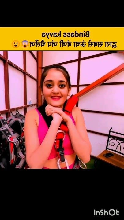 Bindass Kavya New Shorts Video Bindass Kavya Bungee Jumping Challenge😱😱