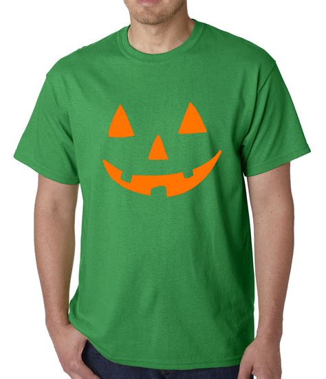 Halloween Tshirt - Orange Jack O' Lantern Mens T-shirt – Bewild