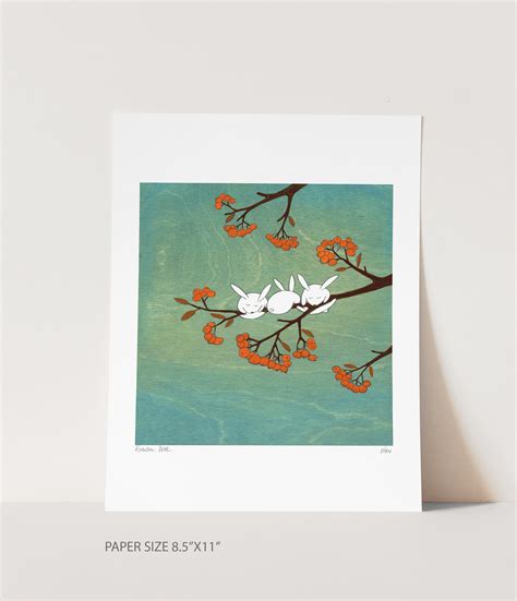 Rowan Tree Art Print | Etsy