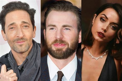 Adrien Brody Chris Evans Ve Ana De Armas Ghosted Için El Ele Playtuşu