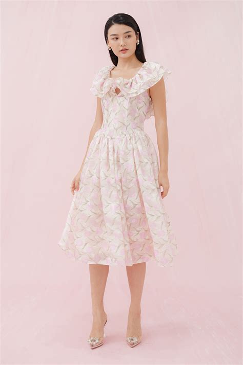GABRIELLE PINK TULIP DRESS