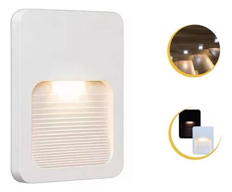 Lumin Ria Balizador Fit Slim Ip Led W Para Parede Escada Mercadolivre