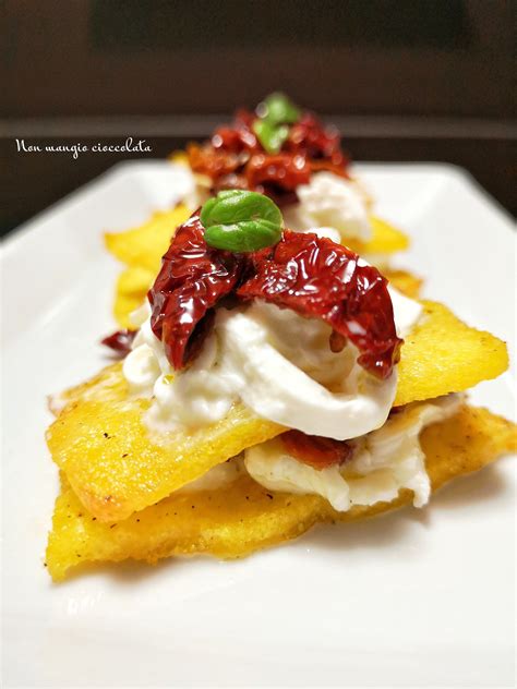 Millefoglie Di Polenta Con Stracciatella E Pomodori Secchi Non Mangio