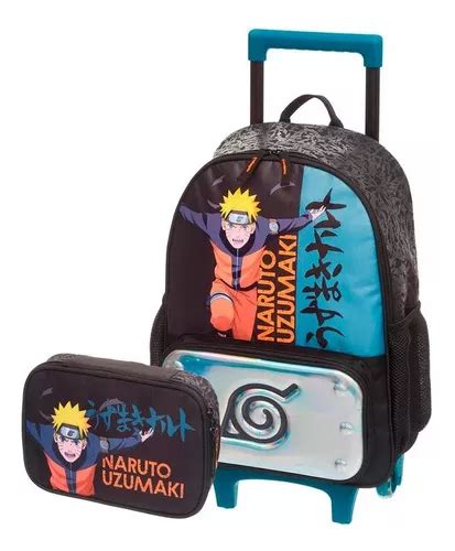 Mochila Grande Con Ruedas Naruto Ninja Run MercadoLibre