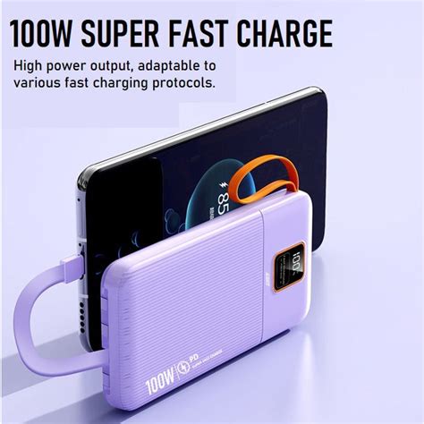 【original】aligato Power Bank 60000mah Pd Fast Charging Powerbank Built