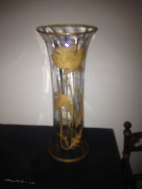 Antiques Atlas Victorian Gilded Glass Vase