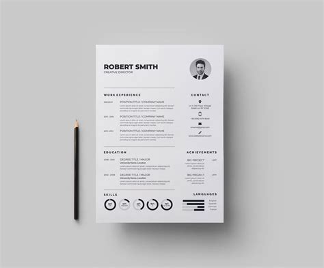 Regular Vector Resume Template