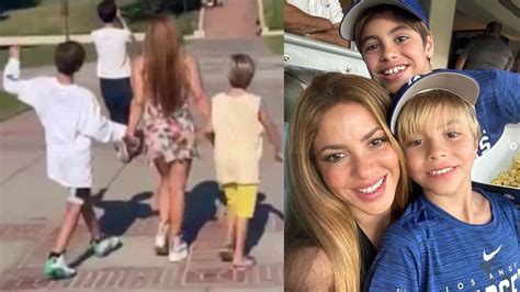 Shakira Canta El Rey Junto A Sus Hijos En Partido De Beisbol En Los