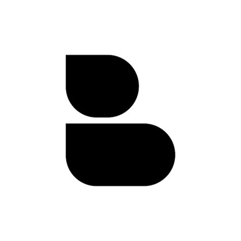 Einfache designvorlage für das logo des buchstaben b Premium Vektor