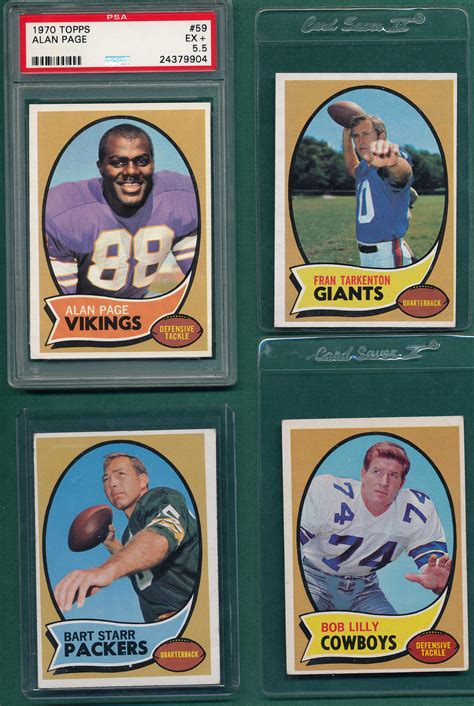 Lot Detail 1970 Topps Football Lot Of 92 W Starr Alan Page PSA