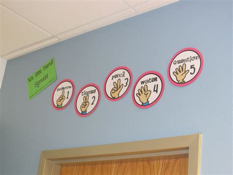 Classroom Management Hand Signals