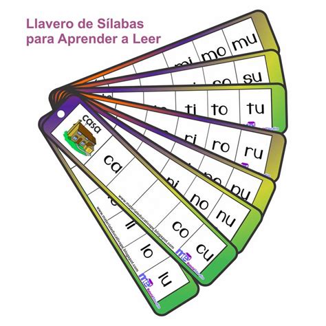 Llavero De S Labas Para Aprender A Leer Material Educativo Fb