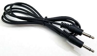 New Mm Male Mini Plug To Male Monaural Mono Audio Cable Ft