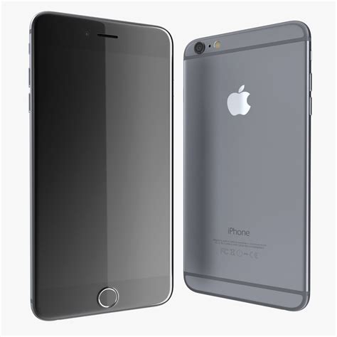 IPhone 6 Plus Gris Espacial Modelo 3D 19 Obj Max Ma 3ds C4d