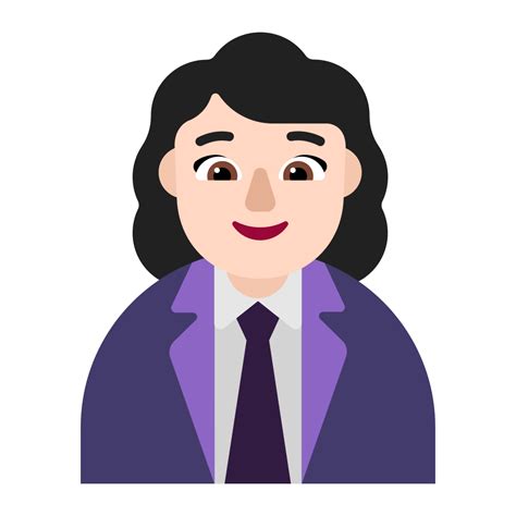 Woman Office Worker Flat Light Icon Fluentui Emoji Flat Iconpack