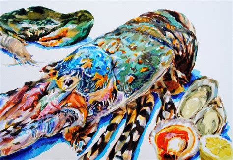 Fresh Seafood Painting By Soo Beng Lim Saatchi Art