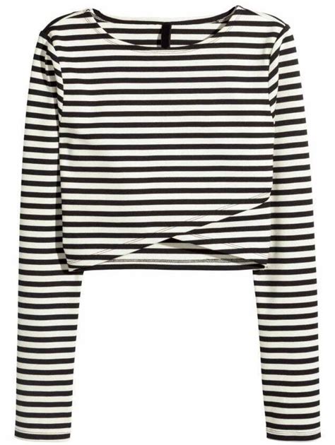 Long Sleeve Striped Wrap T Shirtfor Women Romwe