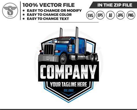 Trucking Svg Trucking Company Logo Moving Truck Semi Truck Etsy