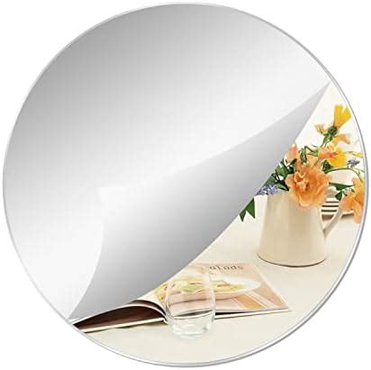 Yxyaolee Acrylique Rond Miroirs Non Verre Rond Miroir Plaque Auto