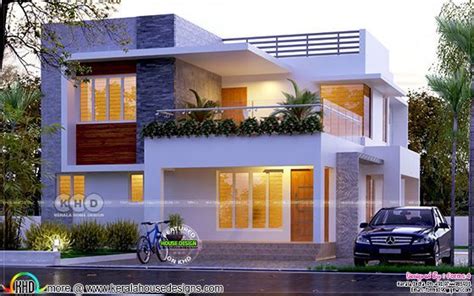 2021 Sq Ft 4 Bedroom Flat Roof Style House Plan Artofit