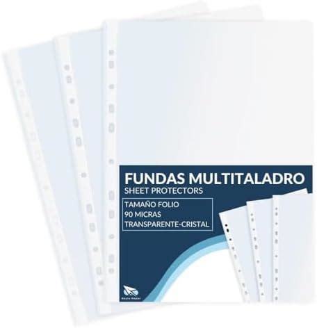 Plus Office Fundas Multitaladro De Polipropileno Reciclable