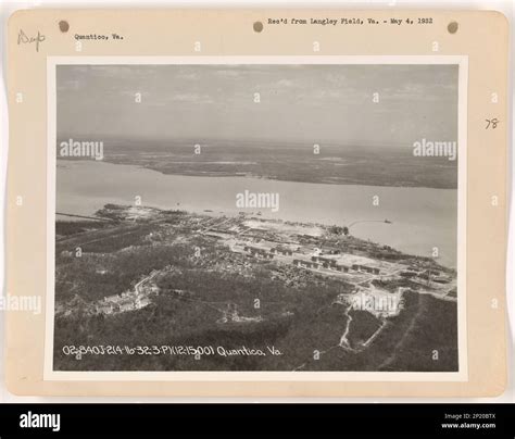 virginia quantico aerial photograph stock photo alamy