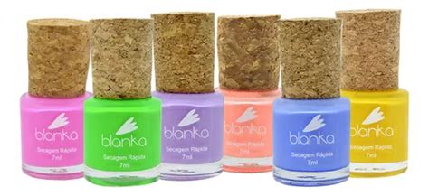 Kit Esmaltes Blanka Cores Ver O Secagem R Pida Ml Mercadolivre