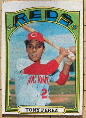 Topps Baseball Tony Perez Ebay