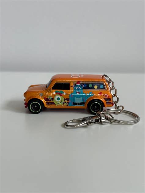 1967 Austin Mini Van Hot Wheels Custom Keychain Disney 100 Monsters