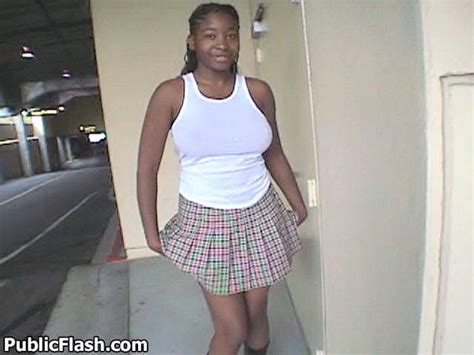 Curvy Black Booty Flasher Bares Big Boobs And Butt In Public Porn Pictures XXX Photos Sex