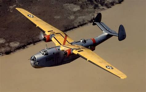 Pbm Martin Mariner Amphibious Aircraft Wwii Fighter Planes Flying