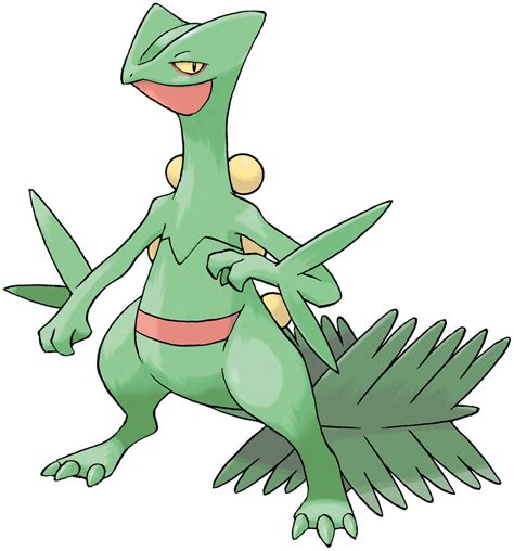 Sceptile official artwork gallery | Pokémon Database