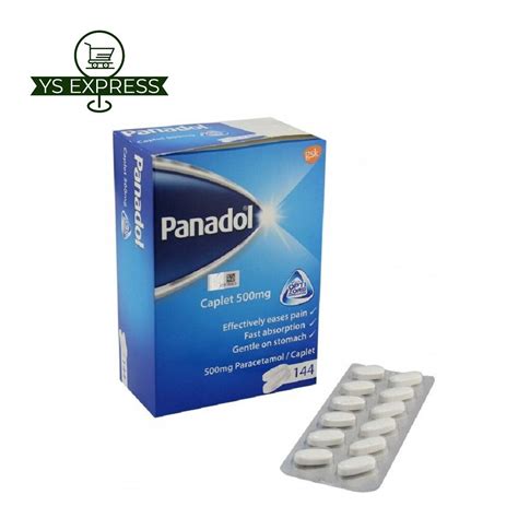 Panadol Caplet Caplets Strip Paracetamol Mg Lazada