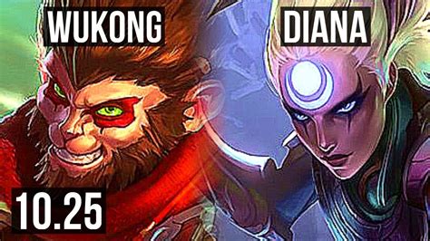 Wukong Vs Diana Top 7 Solo Kills 1 9m Mastery 400 Games Br