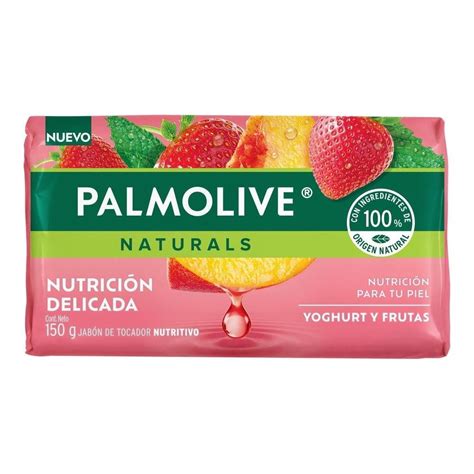 Jabón de tocador Palmolive Naturals suavidad radiante yoghurt y frutas