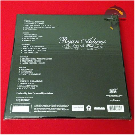 Ryan Adams Love Is Hell Lp Vinyl Box Set Limited Edition Numbered