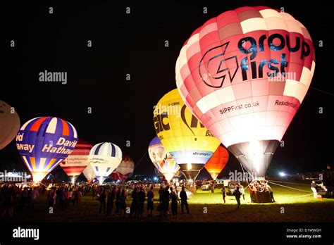 Bristol International Balloon Fiesta Night Glow Stock Photo - Alamy