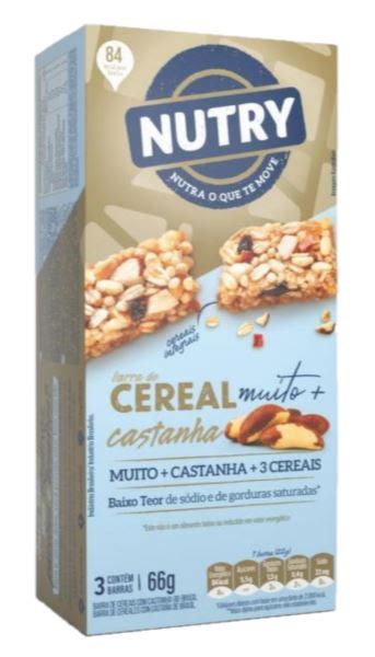 Barra De Cereais Muito Mais Castanha Nutry Cescom Distribuidor