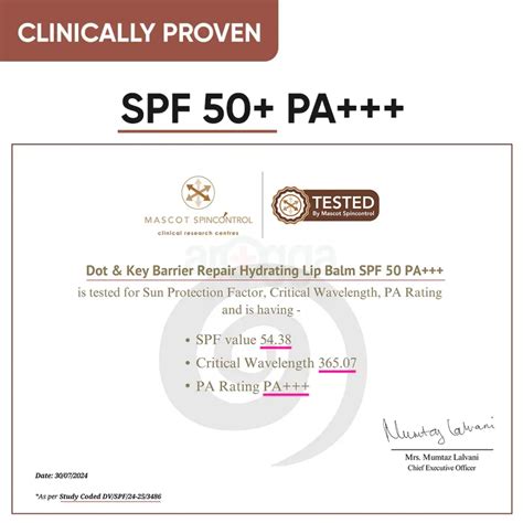 Dot And Key Barrier Repair Hydrating Tinted Lip Balm SPF PA Cocoa Nude Arogga Beauty Store