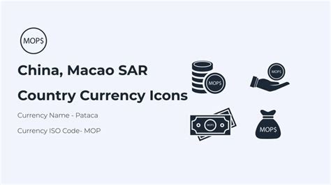 Premium Vector | China macao sar country currency symbol set