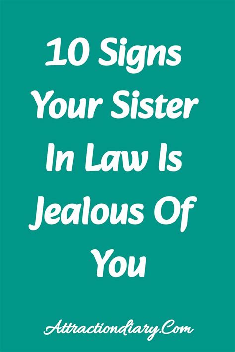 signs  sister  law  jealous     spot jealousy