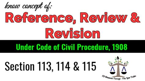 Reference Review And Revision Under Code Of Civil Procedure Youtube