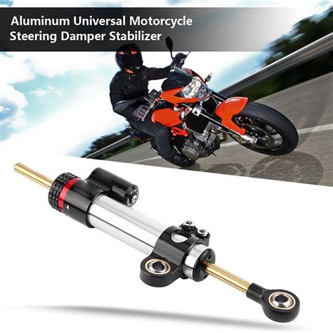 Amortisseur de direction universel réglable 2 5cm pour moto Yamaha