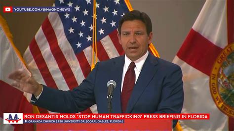 🇺🇸 Gov Ron Desantis Press Briefing At Granada Church In Coral Gables