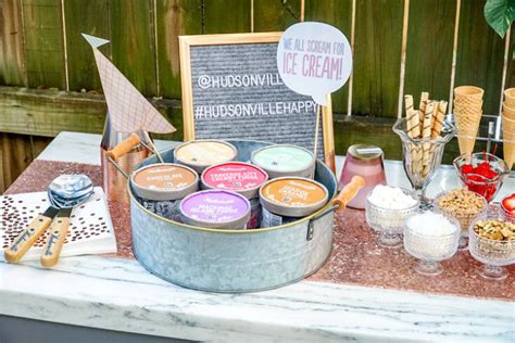 A Chic Ice Cream Sundae Bar For Adults Couple In The Kitchen