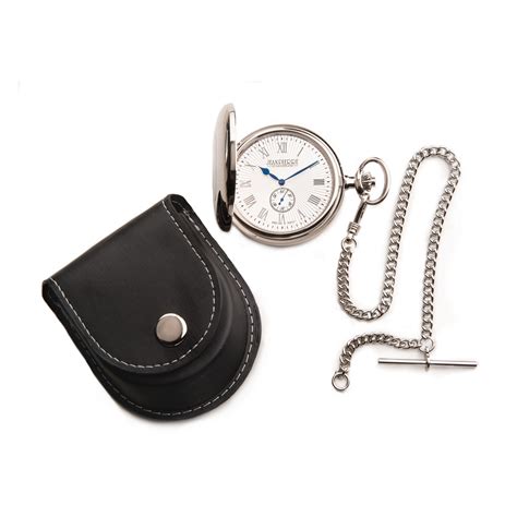 Jean Pierre Chrome Plated Quartz Pocket Watch D