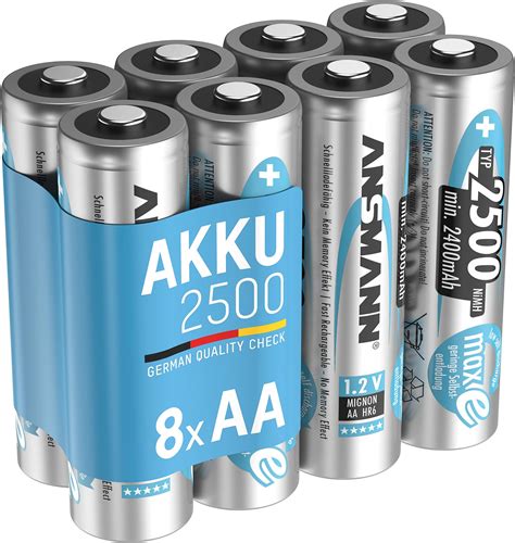 Amazon Ansmann Maxe Rechargeable Aa Batteries Mah Low Self